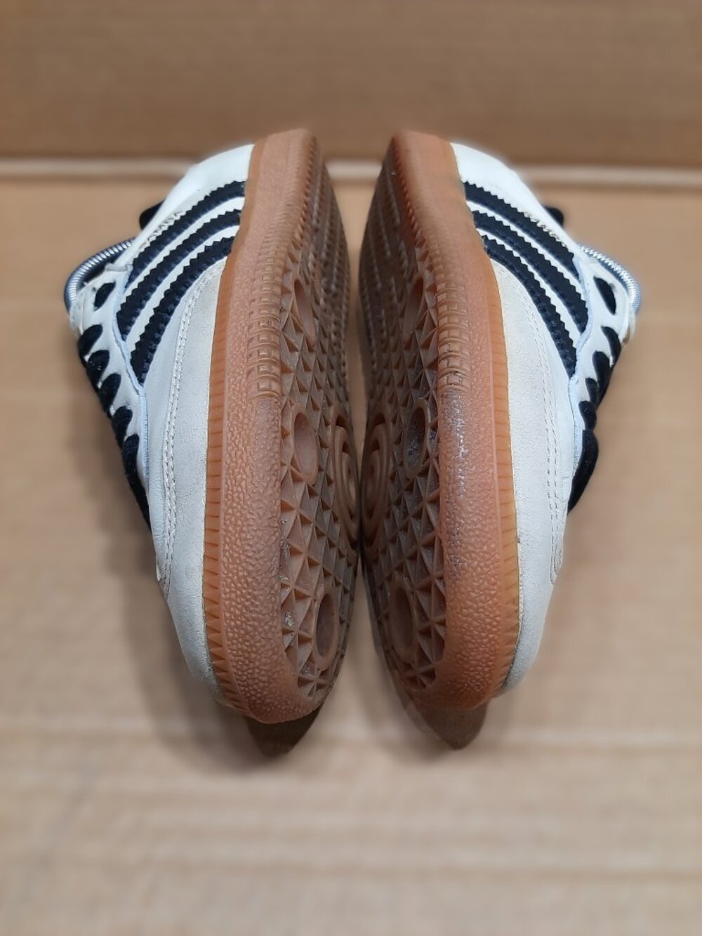 Adidas Samba ♀️ Women's 7.5 OG Cream Sand Strata Off White Black Sneakers ID0478 - Picture 15 of 16